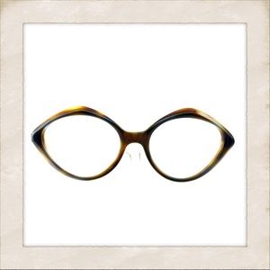 Vintage 1960s Round Cat Eye glasses frames, Made in France